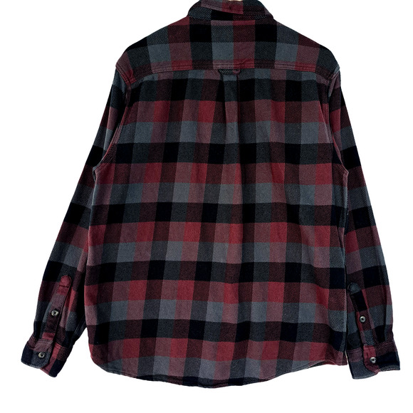 Orvis Flannel Button Shirt Mens Size Large Long Sleeves Pockets Cotton Shacket - Picture 6 of 7